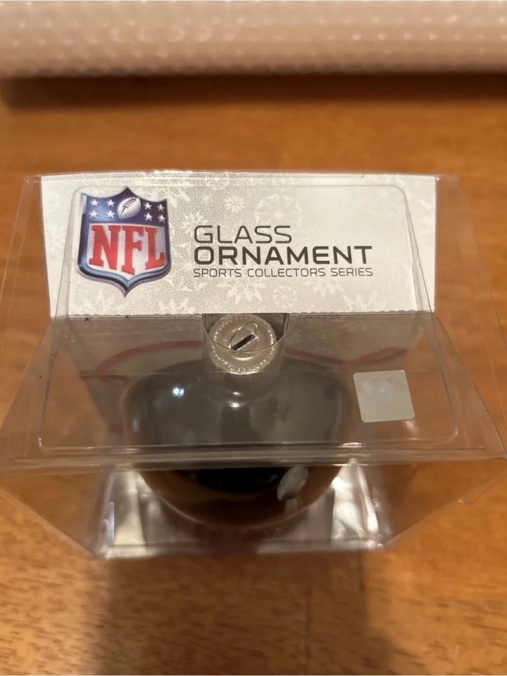 Vintage 2014 NFL Super Bowl Seahawks Vs Broncos XLVlll Glass Ornament NEW